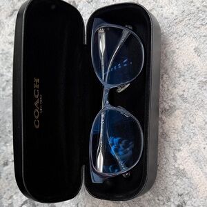 Coach Navy Blue Optical Glasses with Case
